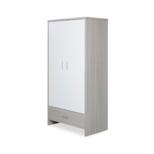 Ickle Bubba Pembrey Wardrobe-Ash Grey & White Trend