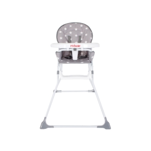 My Babiie MBHC1 Grey Stars Compact Highchair (MBHC1GS)