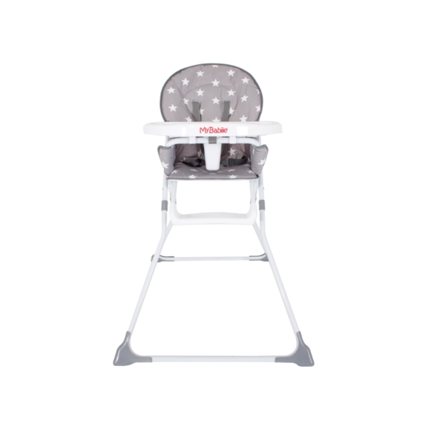 My Babiie MBHC1 Grey Stars Compact Highchair (MBHC1GS)