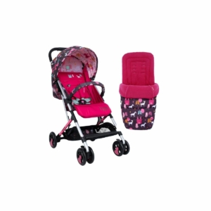 Cosatto Woosh 2 And Footmuff Bundle-Unicorn Land