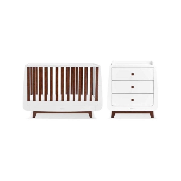 SnuzKot Luxe 2 Piece Nursery Furniture Set-Espresso