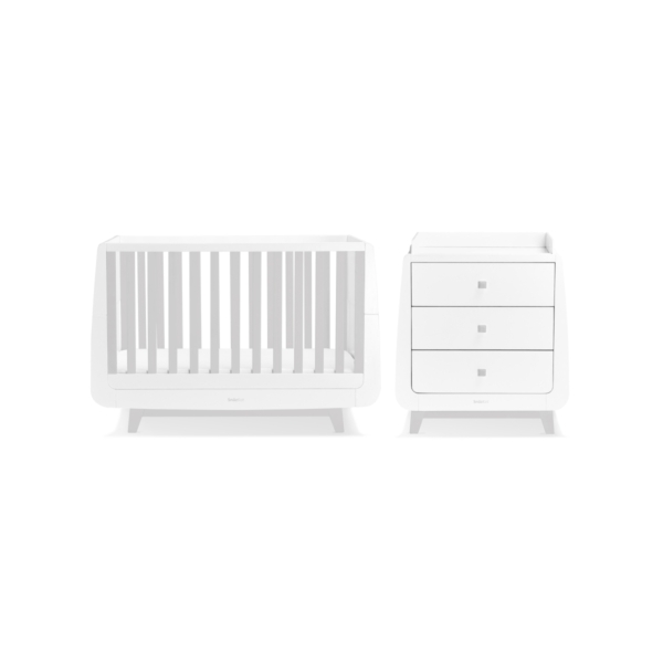 SnuzKot Luxe 2 Piece Nursery Furniture Set-Grey