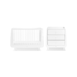 SnuzKot Mode 2 Piece Nursery Furniture Set-White