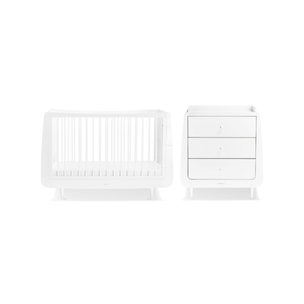 SnuzKot Mode 2 Piece Nursery Furniture Set-White