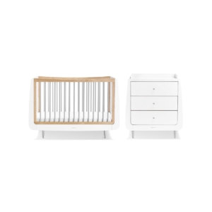 SnuzKot Skandi 2 Piece Nursery Furniture Set-Grey