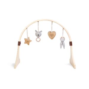 The Little Green Sheep Curved Baby Play Gym & Charms Set-Bear Lo