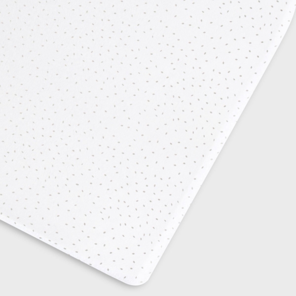 The Little Green Sheep Organic Cot & Cot Bed Fitted Sheet-White