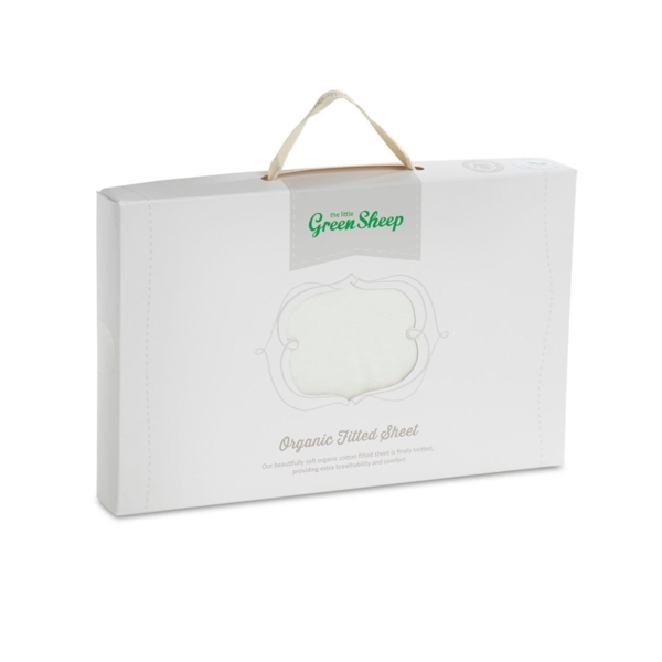 The Little Green Sheep Organic Cotton Crib Fitted Sheet to fit S