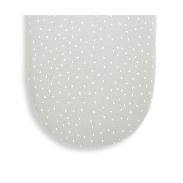 The Little Green Sheep Organic Moses Basket Fitted Sheet-Dove Ri
