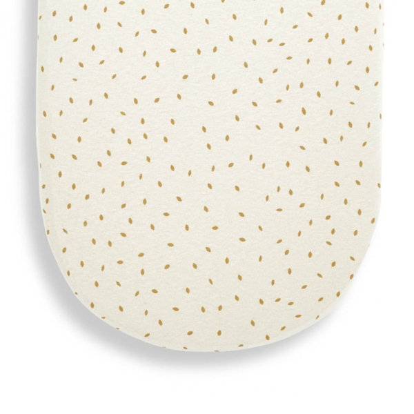 The Little Green Sheep Organic Moses Basket Fitted Sheet-Linen R