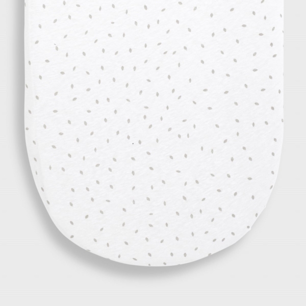 The Little Green Sheep Organic Moses Basket Fitted Sheet-White R
