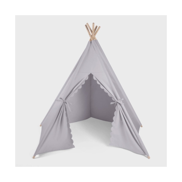 The Little Green Sheep Teepee Play Tent-Grey