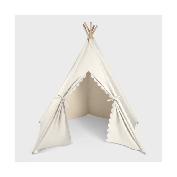 The Little Green Sheep Teepee Play Tent-Linen