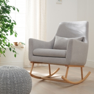 Tutti Bambini Oscar Rocking Chair & Pouffe Set-Pebble