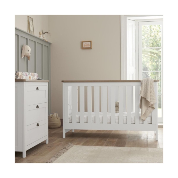 Tutti Bambini Verona 2 Piece Room Set-White/Oak