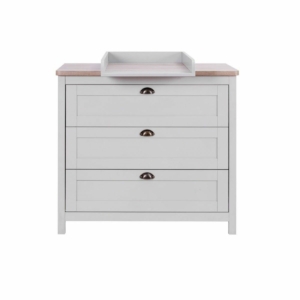 Tutti Bambini Verona Chest Changer-Dove Grey/Oak