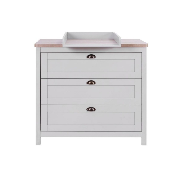 Tutti Bambini Verona Chest Changer-Dove Grey/Oak