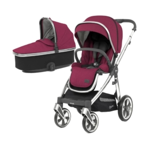 BabyStyle Oyster 3 Mirror Finish 2in1 Pram System-Cherry