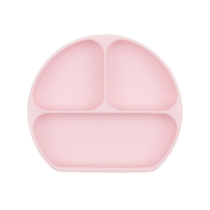 Bumkins Silicone Grip Dish-Pink