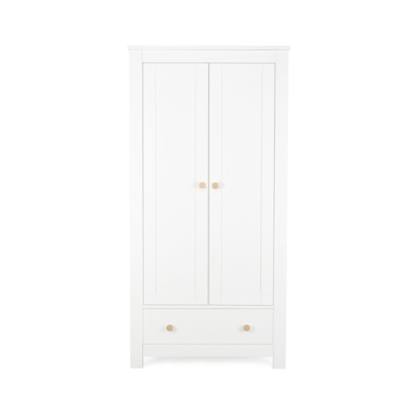 Cuddleco Aylesbury 2 Door Double Wardrobe-Ash