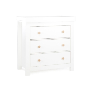 CuddleCo Aylesbury 3 Drawer Dresser & Changer-Ash