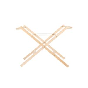 CuddleCo Folding Moses Basket Stand-Natural