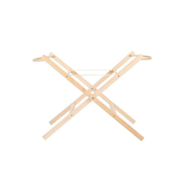 CuddleCo Folding Moses Basket Stand-Natural