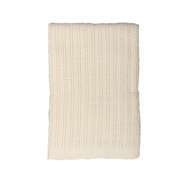 Hippychick Cellular Baby Blanket-Almond Cream