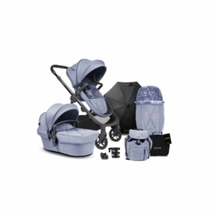 iCandy Orange Pushchair and Carrycot Complete Bundle - Mist Blue