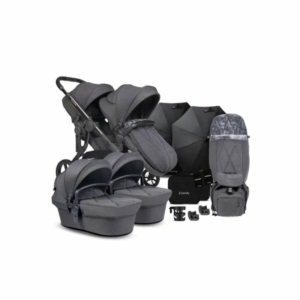 iCandy Orange Twin Pushchair and Carrycot Complete Bundle - Dark