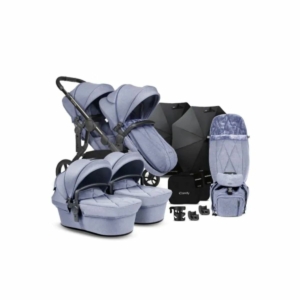 iCandy Orange Twin Pushchair and Carrycot Complete Bundle - Mist