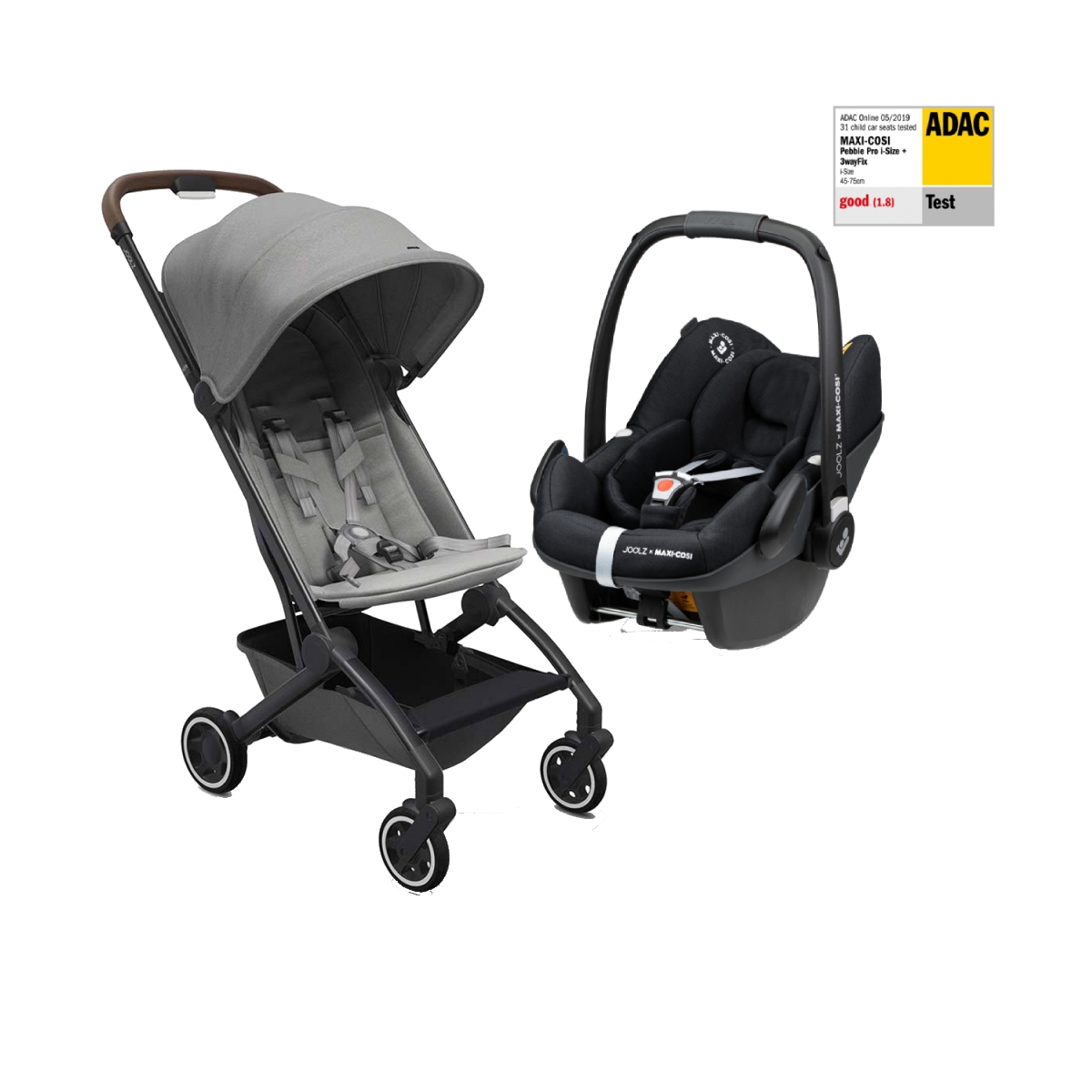 Joolz Aer 2in1 Travel System-Delightful Grey (2021)