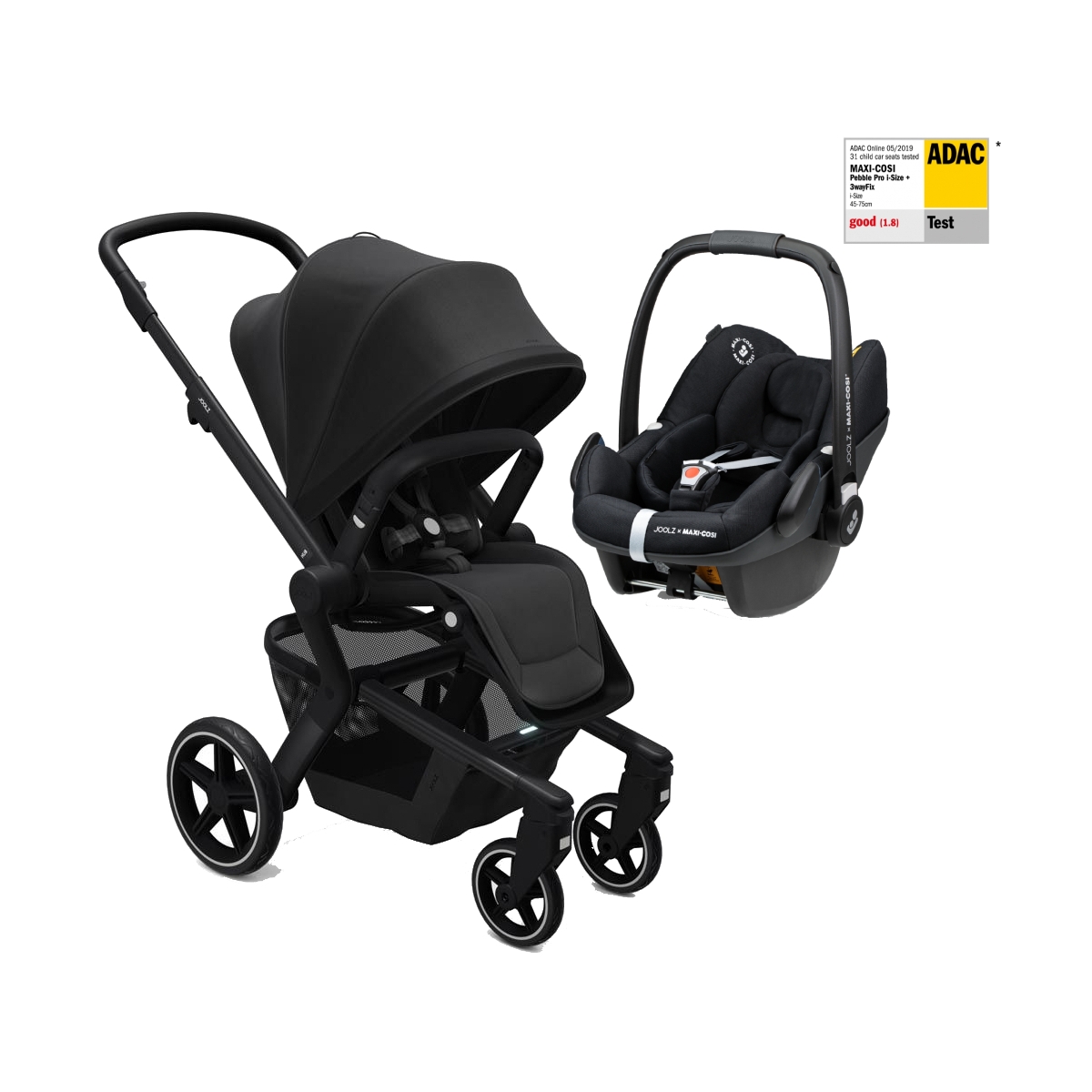 Joolz Hub+ 2in1 Travel System-Brilliant Black (2021)