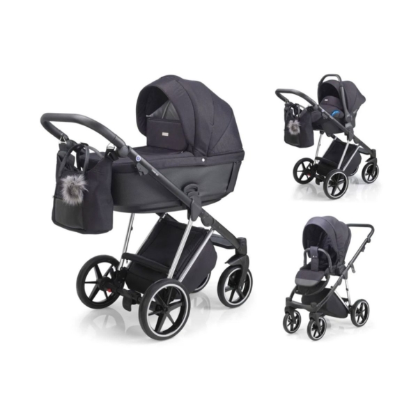 Mee-Go Milano Plus 3in1 Travel System-Platinum