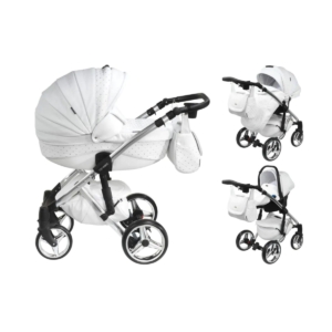 Mee-Go Milano Swarovski Special Edition 3in1 Travel System-White