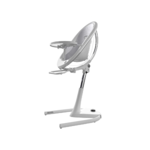 Mima Moon High Chair And Junior Seat With Footrest-White Crystal