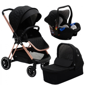 My Babiie MB250 Billie Faiers Black Quilted Travel System (MB250