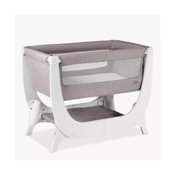 Shnuggle Air 2in1 Bedside Crib / Cot With Air Cot Mattress-Stone