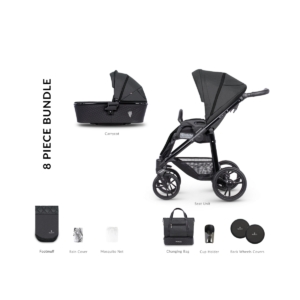 Venicci Shadow 2.0 Prestige Edition 2-in-1 Pram System-Charcoal