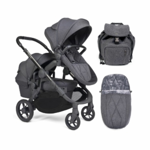 iCandy Orange Double Pushchair - Dark Slate Marl