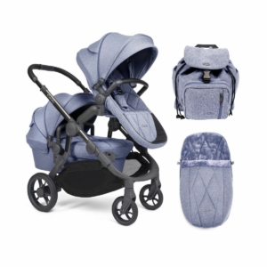 iCandy Orange Double Pushchair - Mist Blue Marl