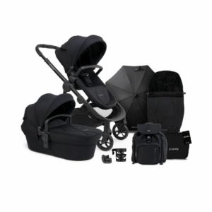 iCandy Orange Pushchair and Carrycot Complete Bundle - Black