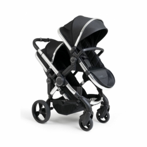iCandy Peach Double Pushchair-Chrome/Black Twill