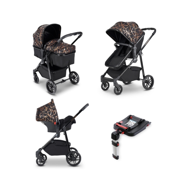 Ickle Bubba Moon 3-In-One Travel System with Galaxy Carseat & Is