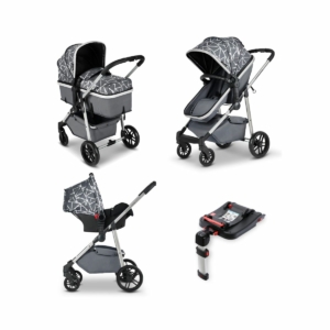 Ickle Bubba Moon 3-In-One Travel System with Galaxy Carseat & Is