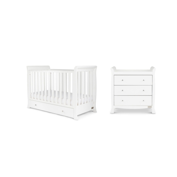Ickle Bubba Snowdon 4 in 1 Mini 2 Piece Furniture Set-White
