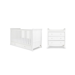 Ickle Bubba Snowdon Classic 2 Piece Furniture Set-White