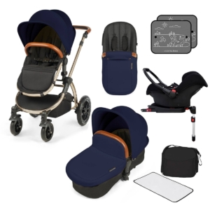 Ickle Bubba Stomp V3 Champagne Frame Travel System With Galaxy C