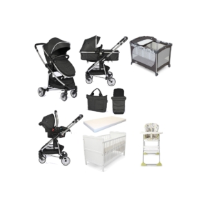 Joie/Babyco 9 Piece Bundle-Black