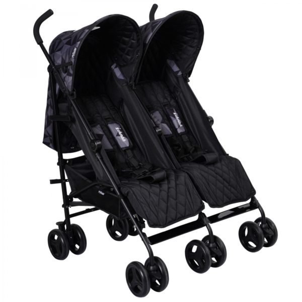 My Babiie Dani Dyer "Cherish" MB11 Black Geo Twin Stroller (MB11